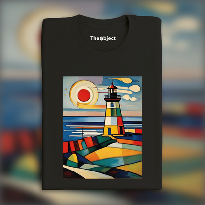 T-Shirt - Art abstrait géométrique, Phare - 3752961977