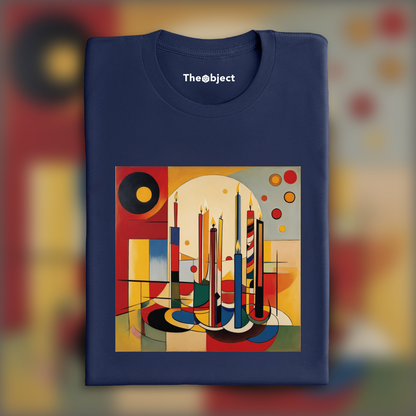 T-Shirt - Geometric abstract art, Candle - 40852527