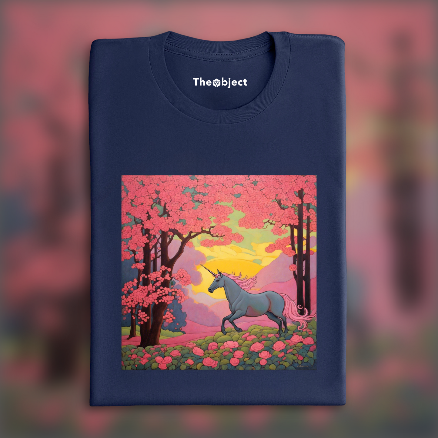 T-Shirt - Paul Ranson, Licorne rose - 2188245025