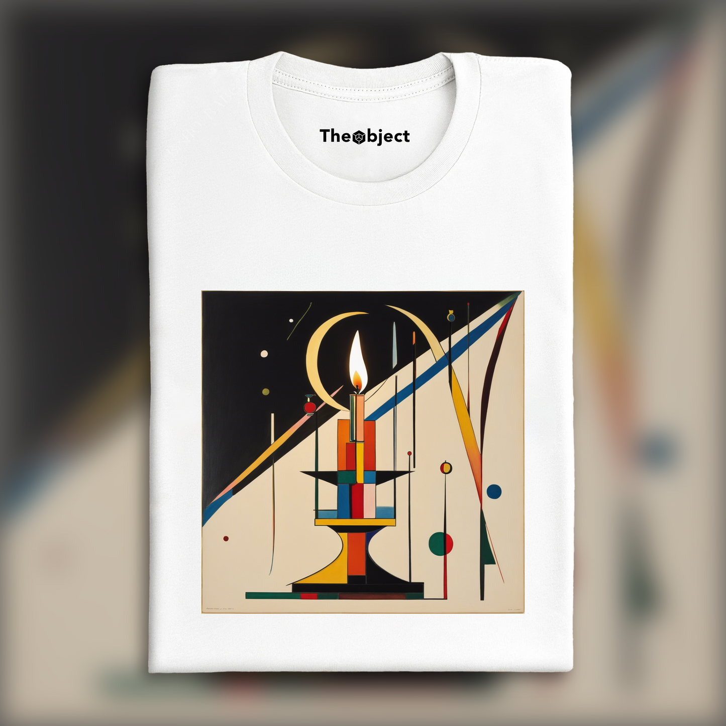 T-Shirt - Geometric abstract art, Candle - 1144070517