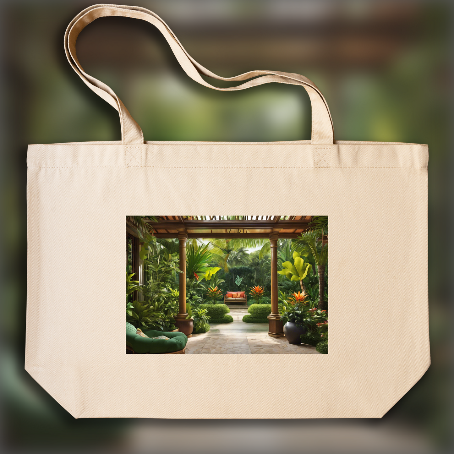 Tote bag - Jardin tropical, Vegetation - 122559186