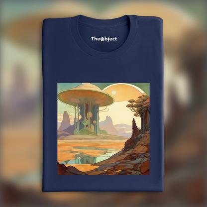 T-Shirt - Mucha , Paysage exoplanète - 617456986