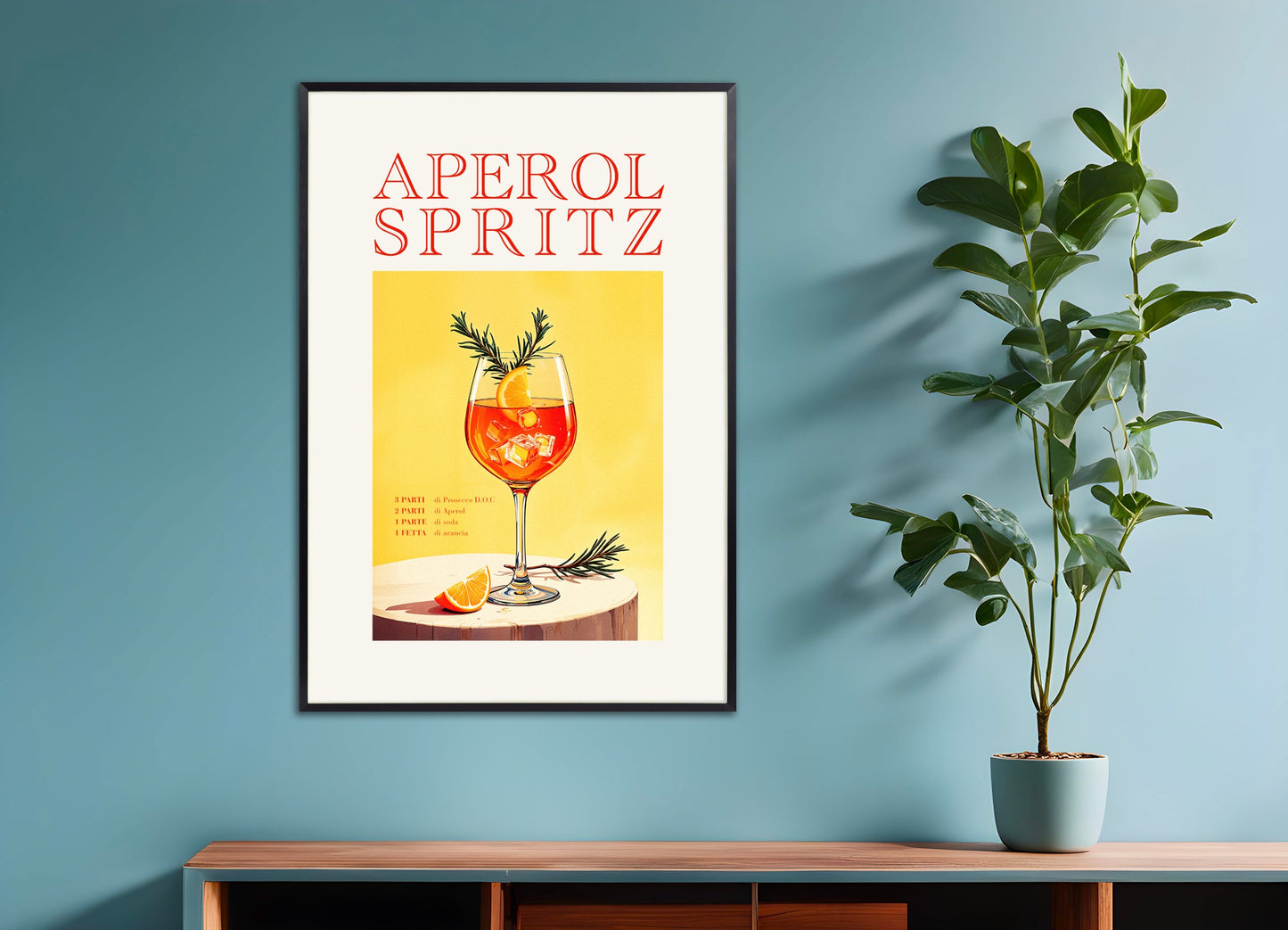 Poster with metal frame: Aperol Spritz