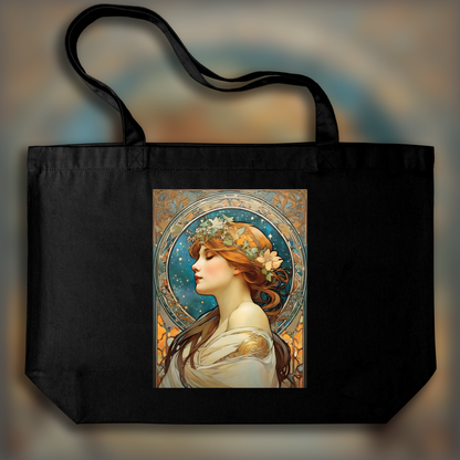 Tote bag - Enchanting fusion of ornate lines and flowing shapes, Stars - 2482312749