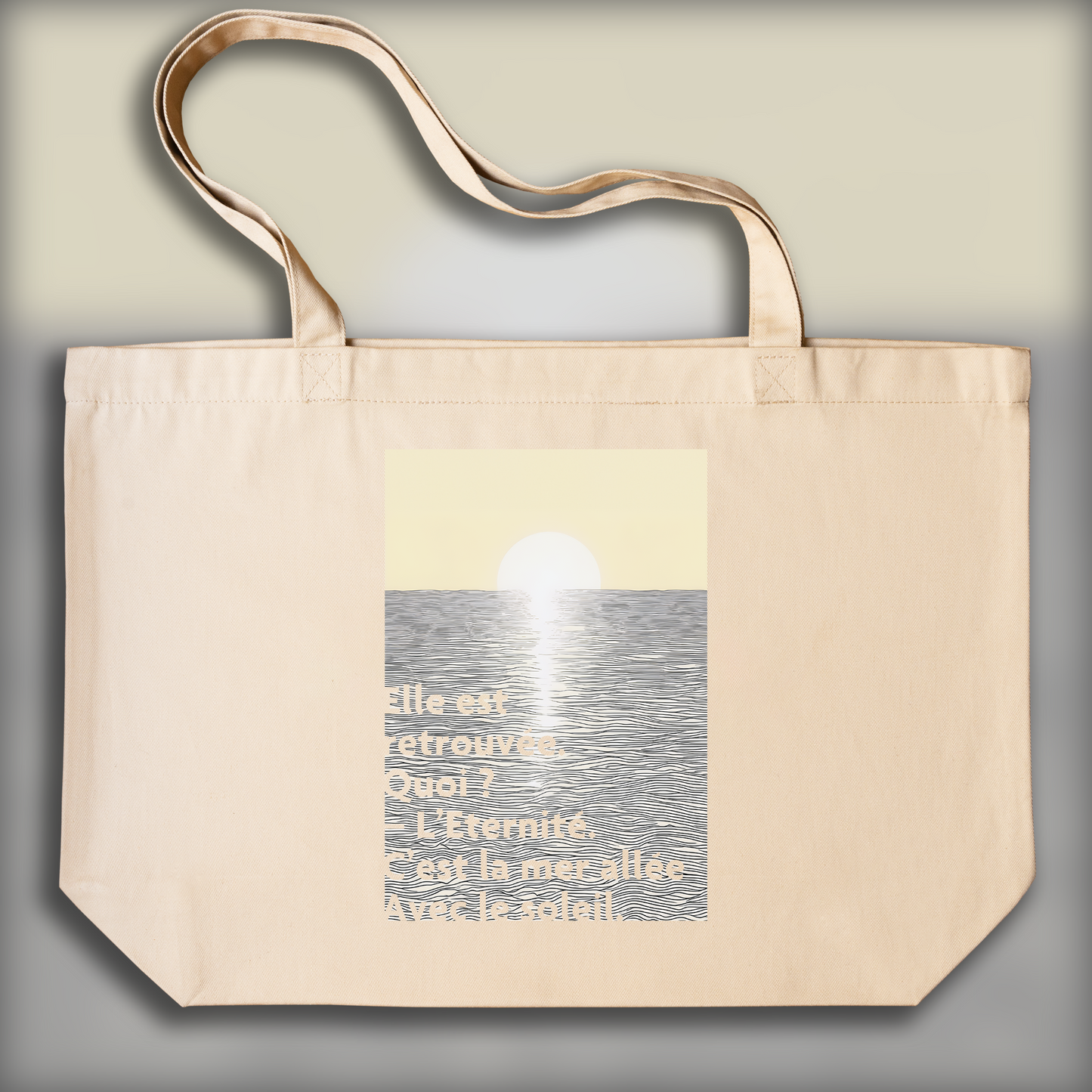 Tote bag - It has been found again. What ? Eternity, Arthur Rimbaud