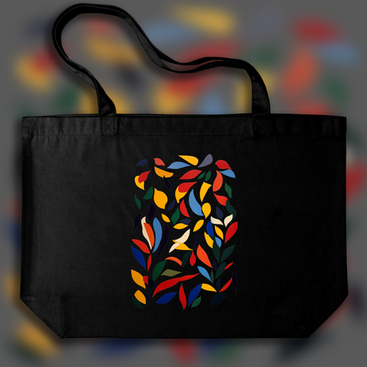 Tote bag - Découpes colorées