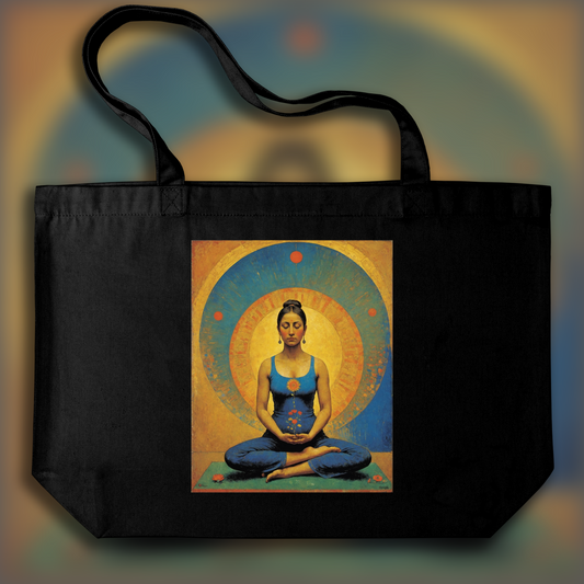 Tote bag - Surreal visions with fantastic images, Yoga - 3330152343