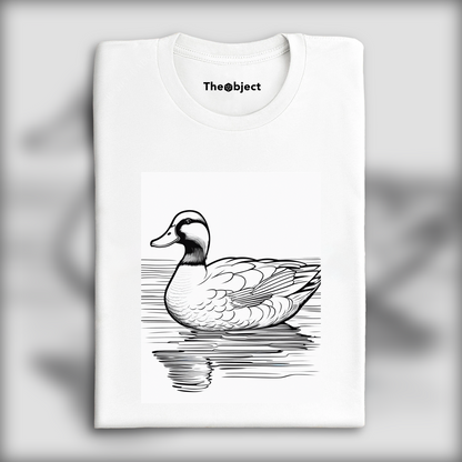 T-Shirt - Dessin pour coloriage, Canard - 3308814761