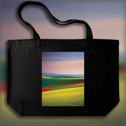 Tote bag - Abstractions, geometric compositions in landscapes, hills - 411362473