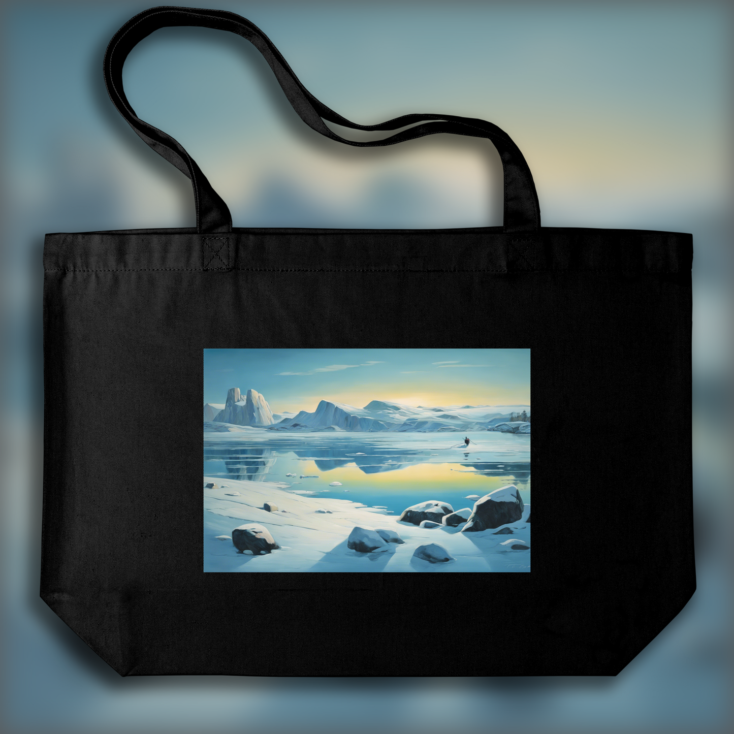 Tote bag - Atmosphère Moomins, Ice lake - 4130419110