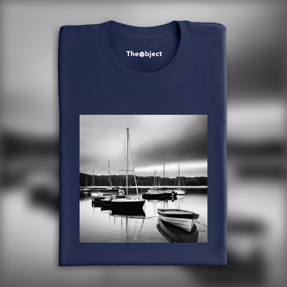 T-Shirt - Urban abstract explorations, black and white,, Lake - 1007198164