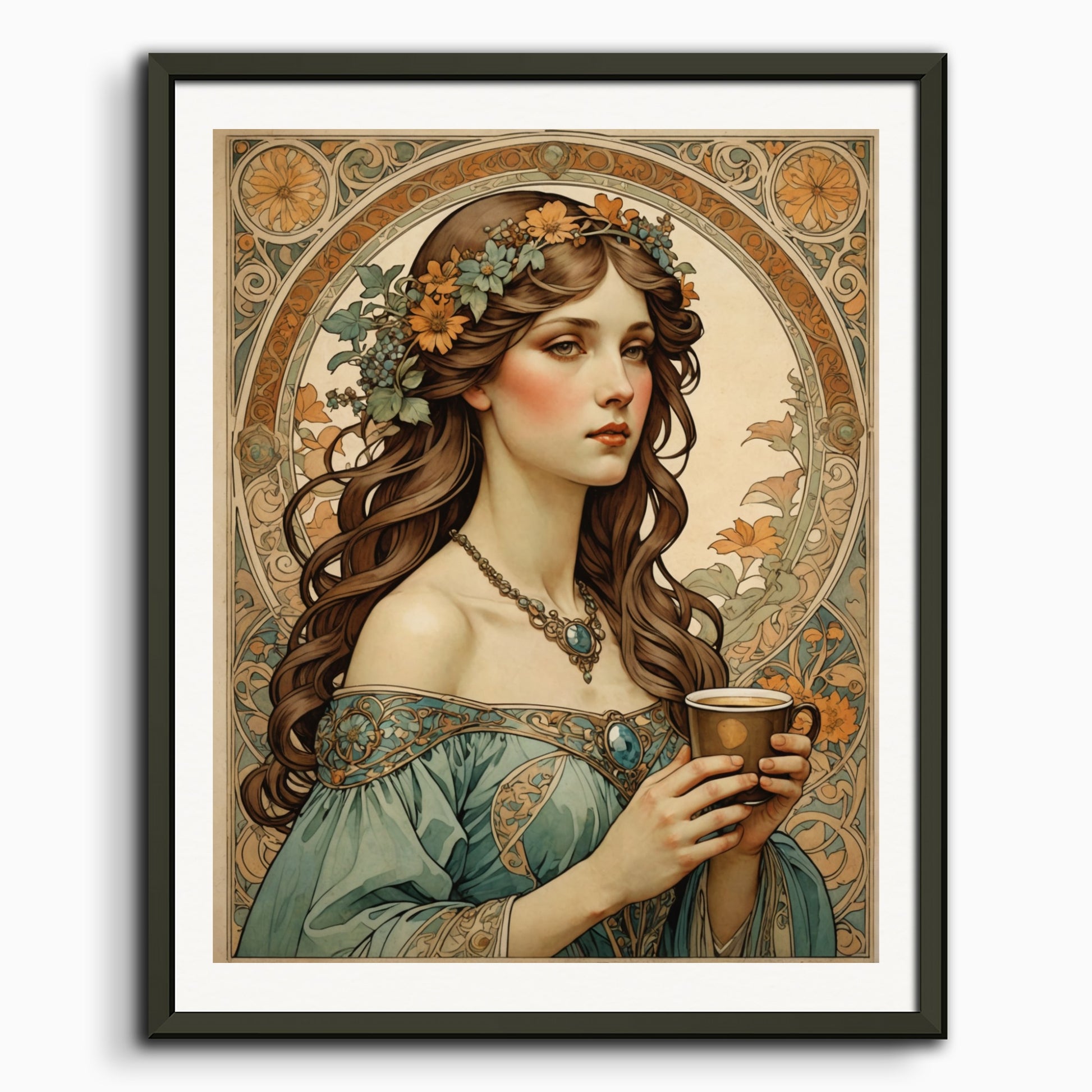 Poster: Mucha, Coffee