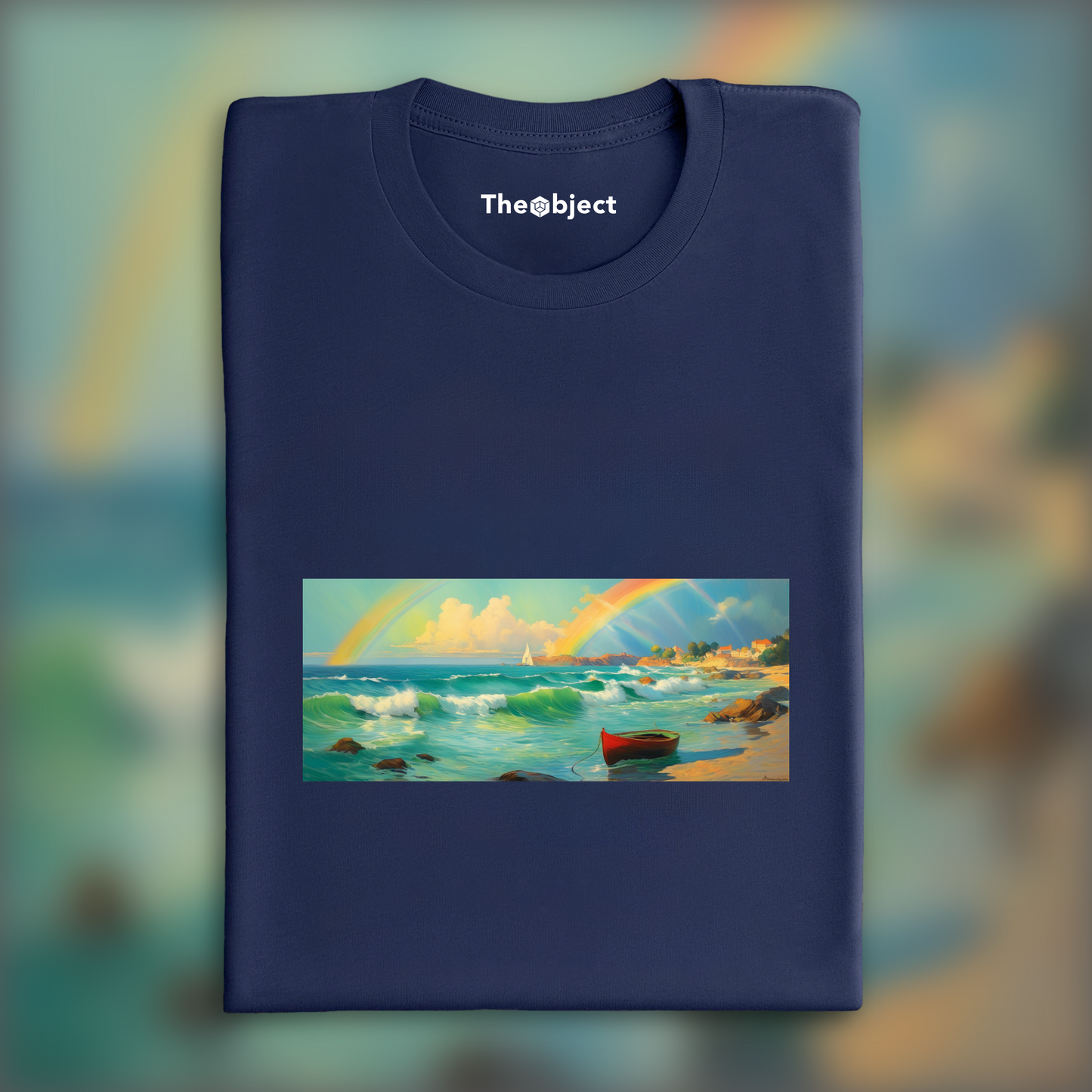 T-Shirt - Post-impressionism with innovative forms, Rainbow - 2555720125