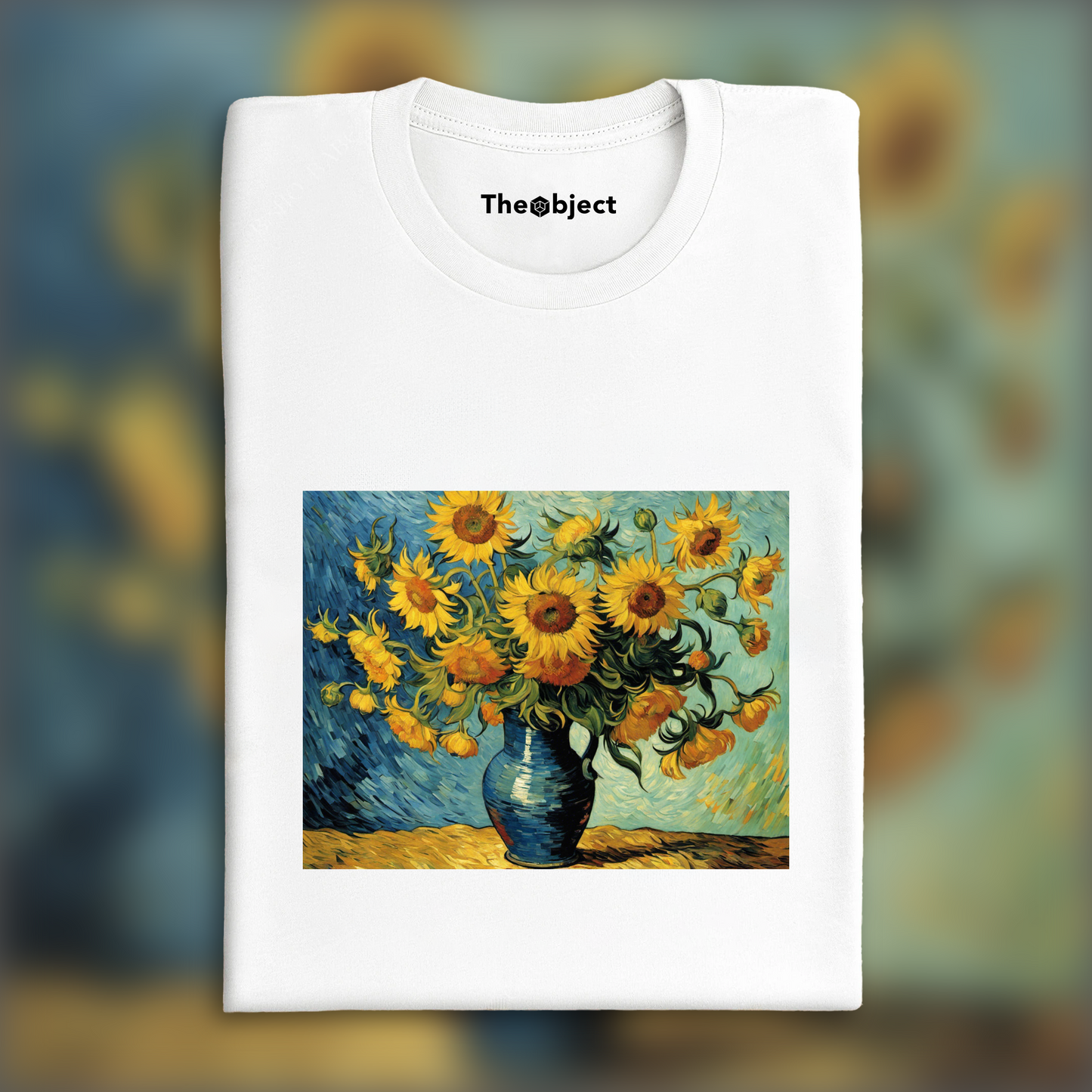 T-Shirt - Painting capturing the passionate turbulence of nature and human emotion, Flower - 3241511849