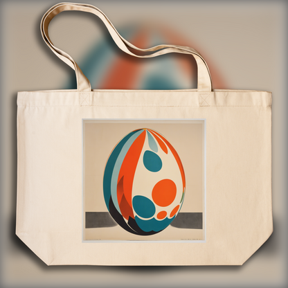 Tote bag - American poster from the 60s, Egg - 139827567