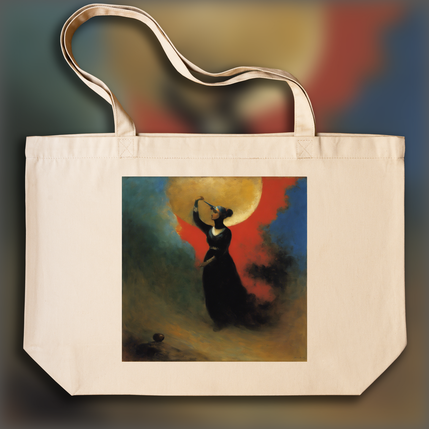 Tote bag - Delacroix  Odilon Redon, Beautiful psycho killer - 2555314581