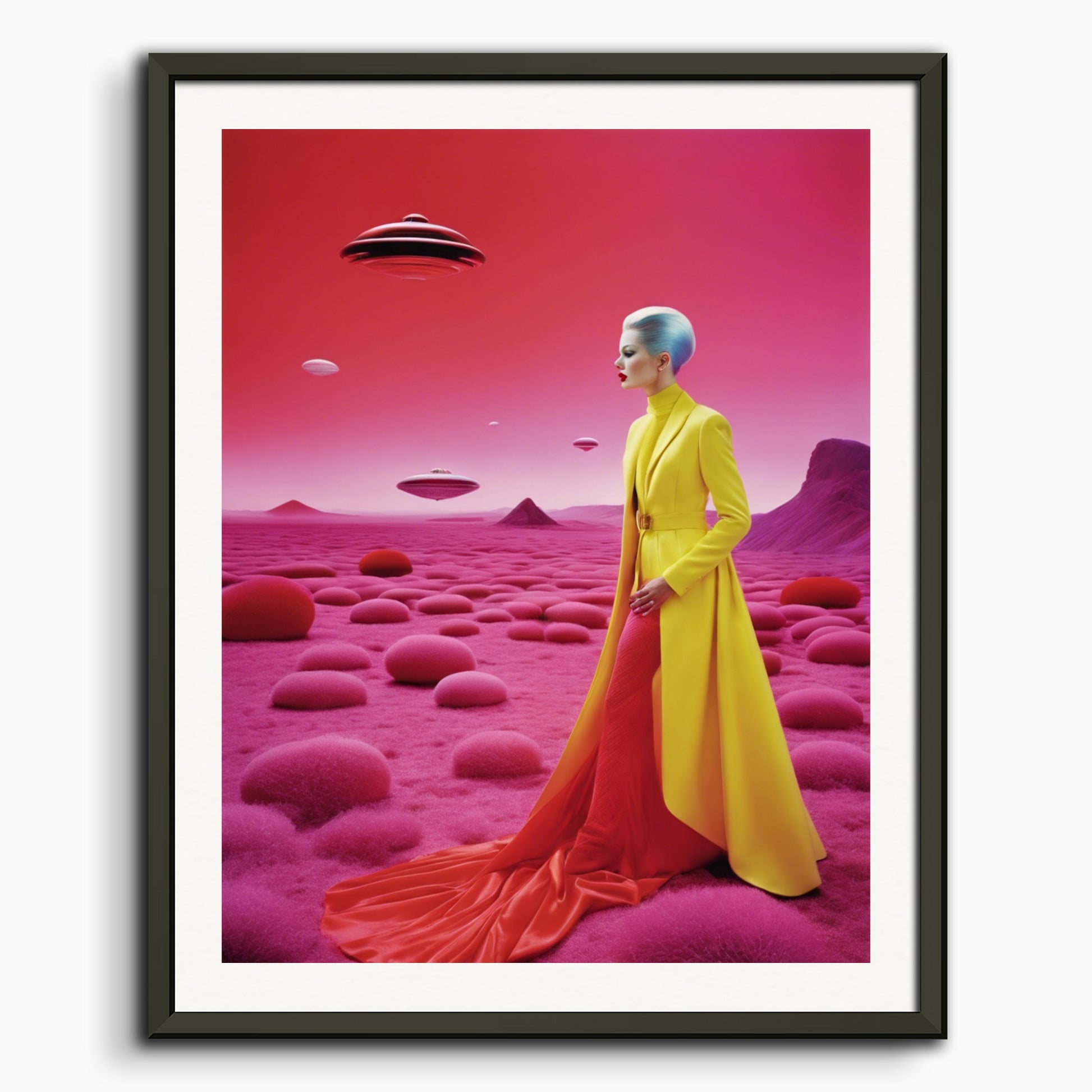 Poster: Glamor and saturated British photography, Exoplanet landscape