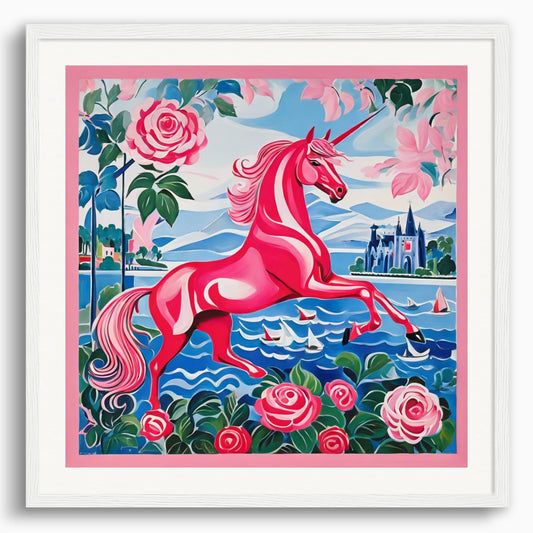 Poster: Raoul Dufy, Licorne rose