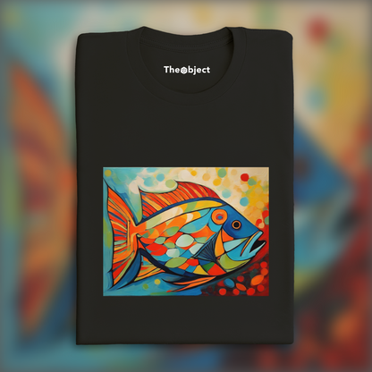 T-Shirt - Abstraction lyrique, Poisson - 971858492