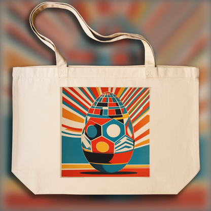 Tote bag - American poster from the 60s, Egg - 4013194238