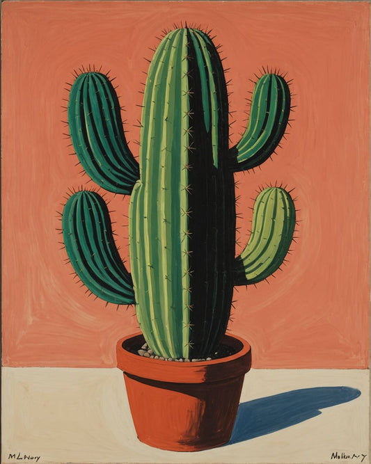 Image - Intimate American figurative, abstract trend, Cactus - 3739310739