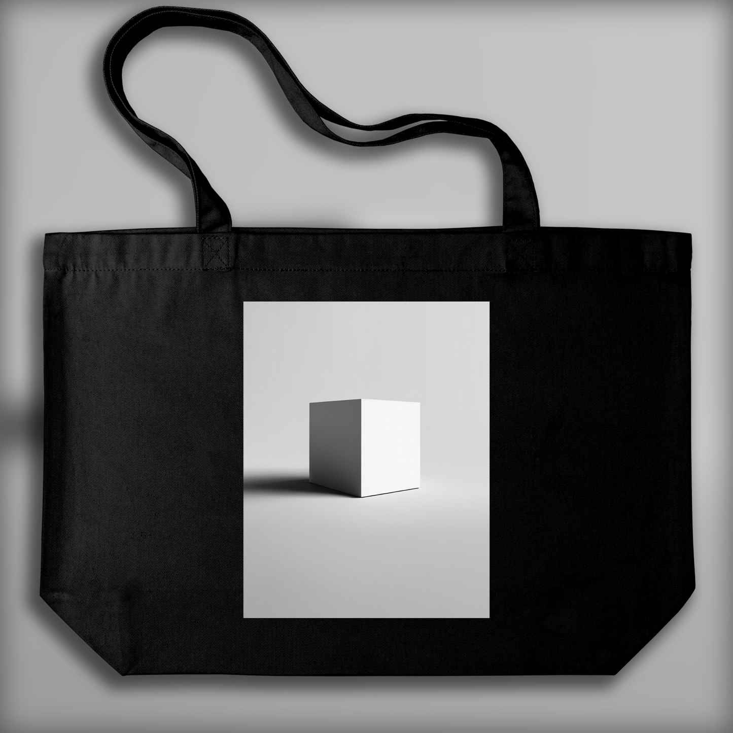 Tote bag - Minimalist art, Cube - 1325810738