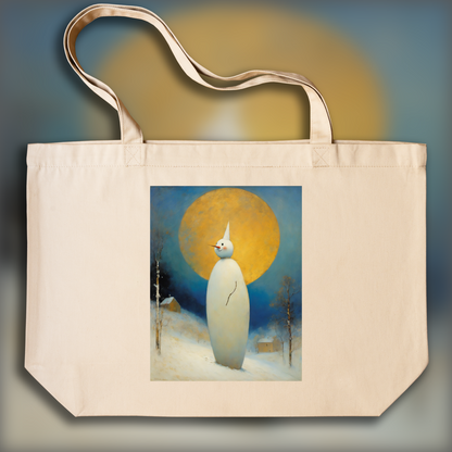 Tote bag - Surreal visions with fantastic images, Snowman - 1209165673