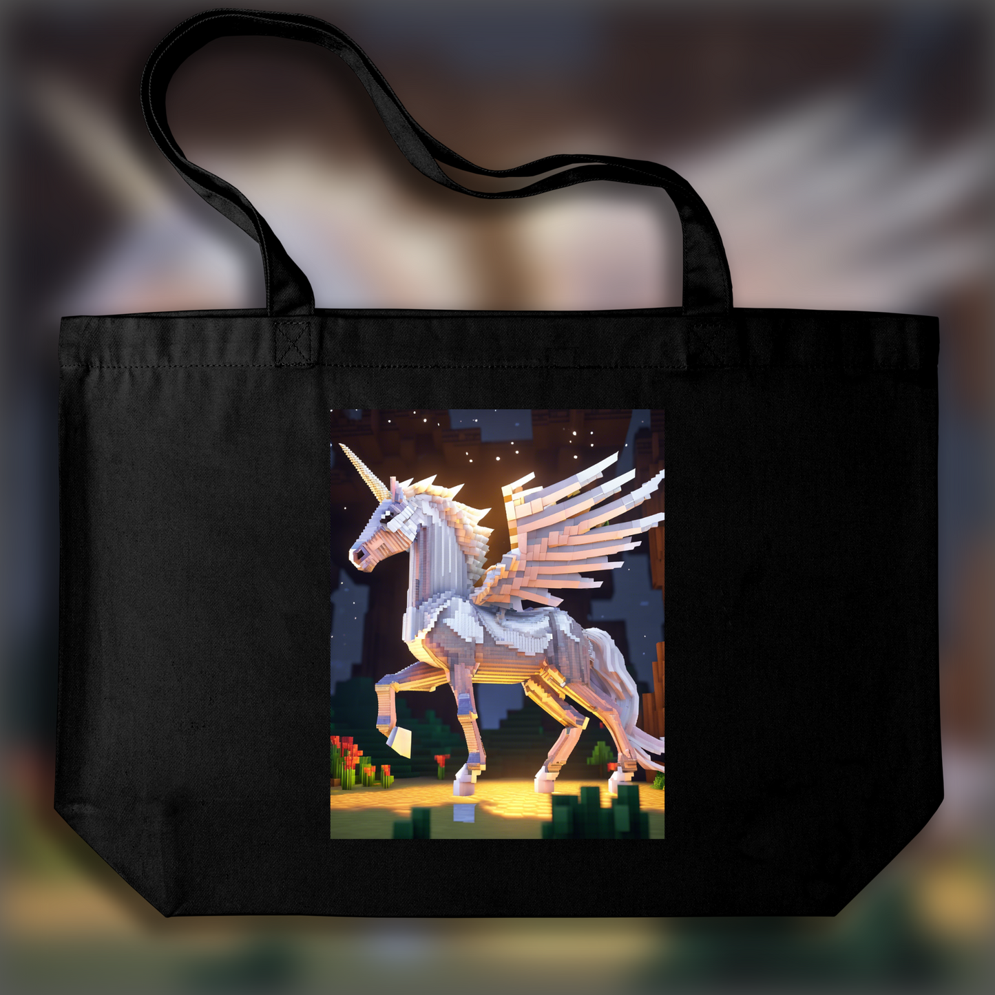 Tote bag - Minecraft, Unicorn - 2560498206