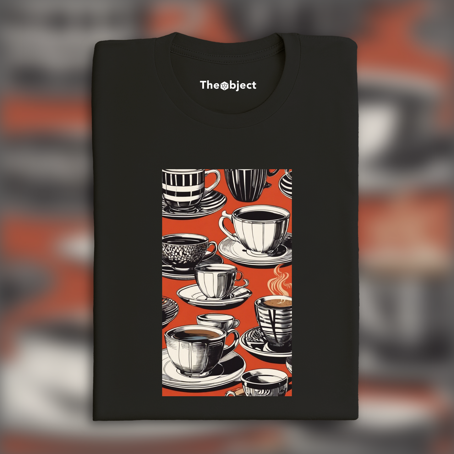 T-Shirt - Poster américain des années 60, Coffee cups - 192622344