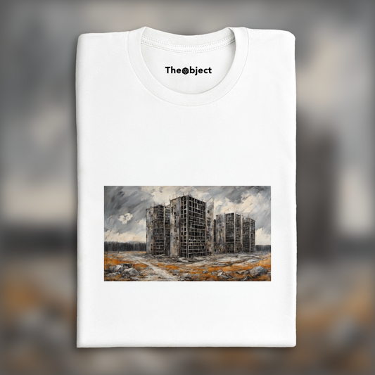 T-Shirt - Contemporary German Neo-Expressionism, Brutalist architecture, city - 1621212597