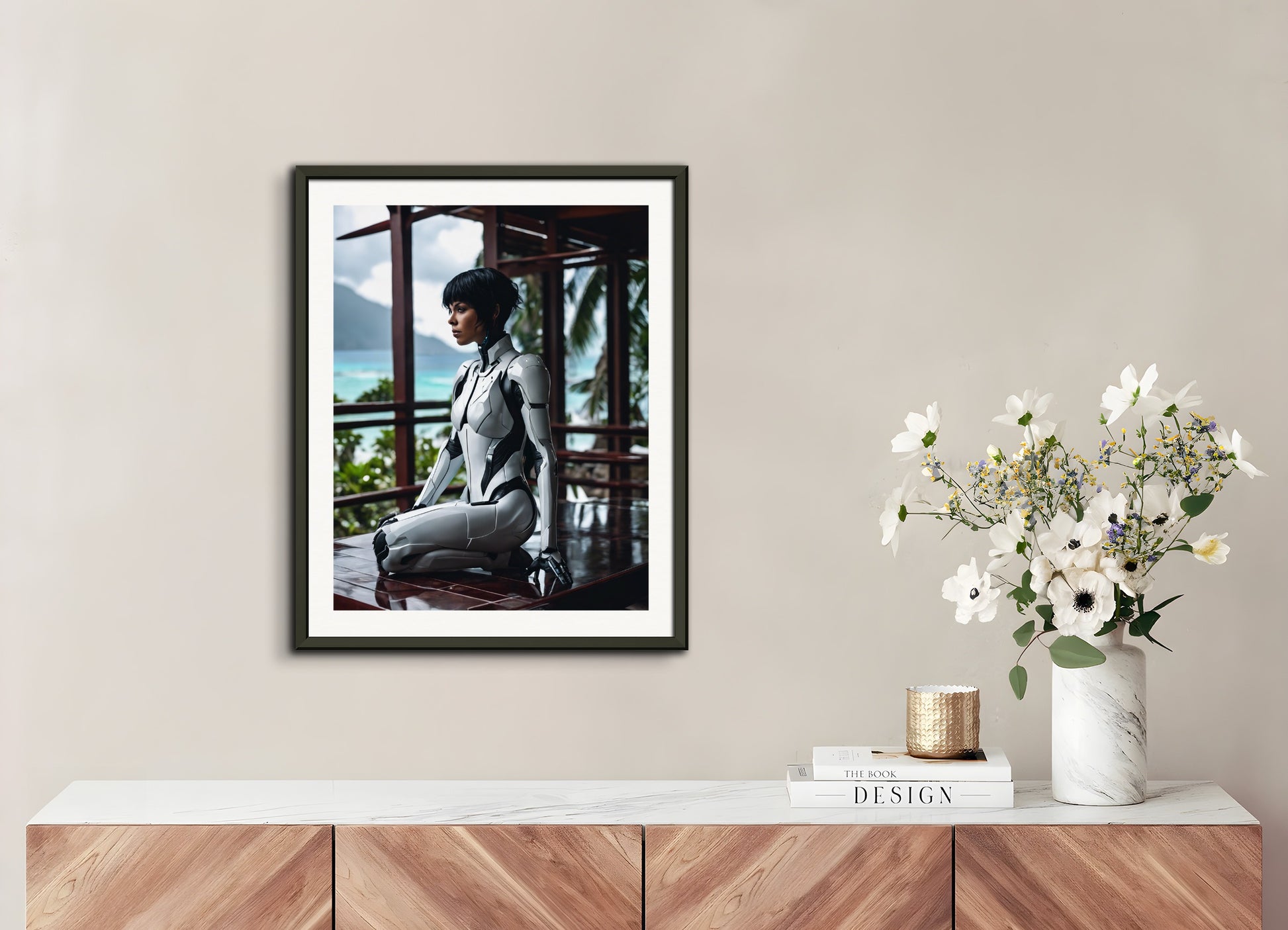 Poster with metal frame: Realistic photography, 