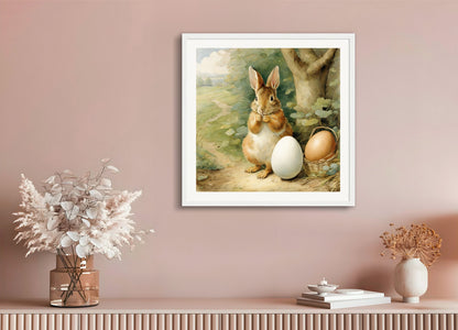 Poster with wood frame: , Egg