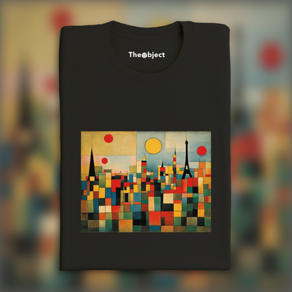 T-Shirt - Abstract compositions with fanciful shapes, Paris city - 3610337840