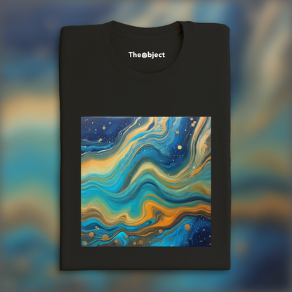 T-Shirt - Fluid art, Stars - 3361112836