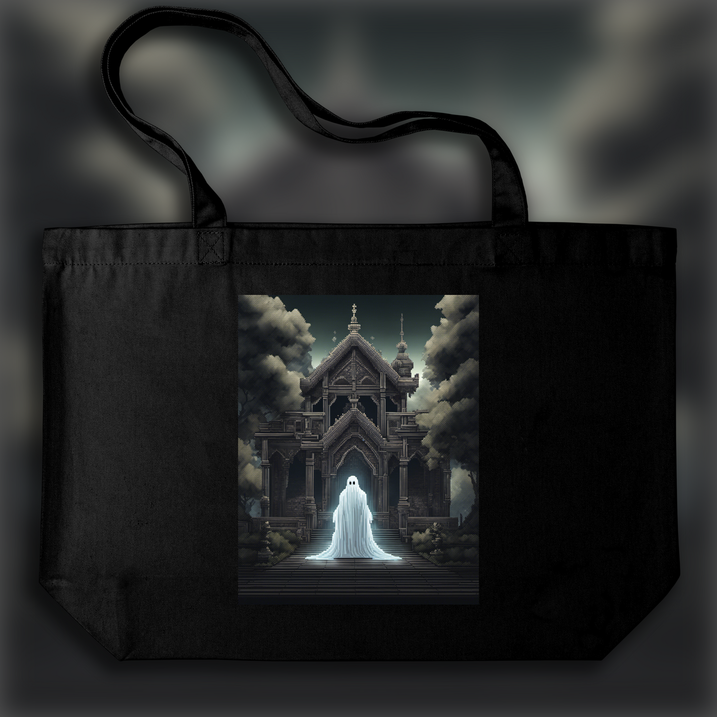 Tote bag - Pixel art, Fantôme - 2889822469