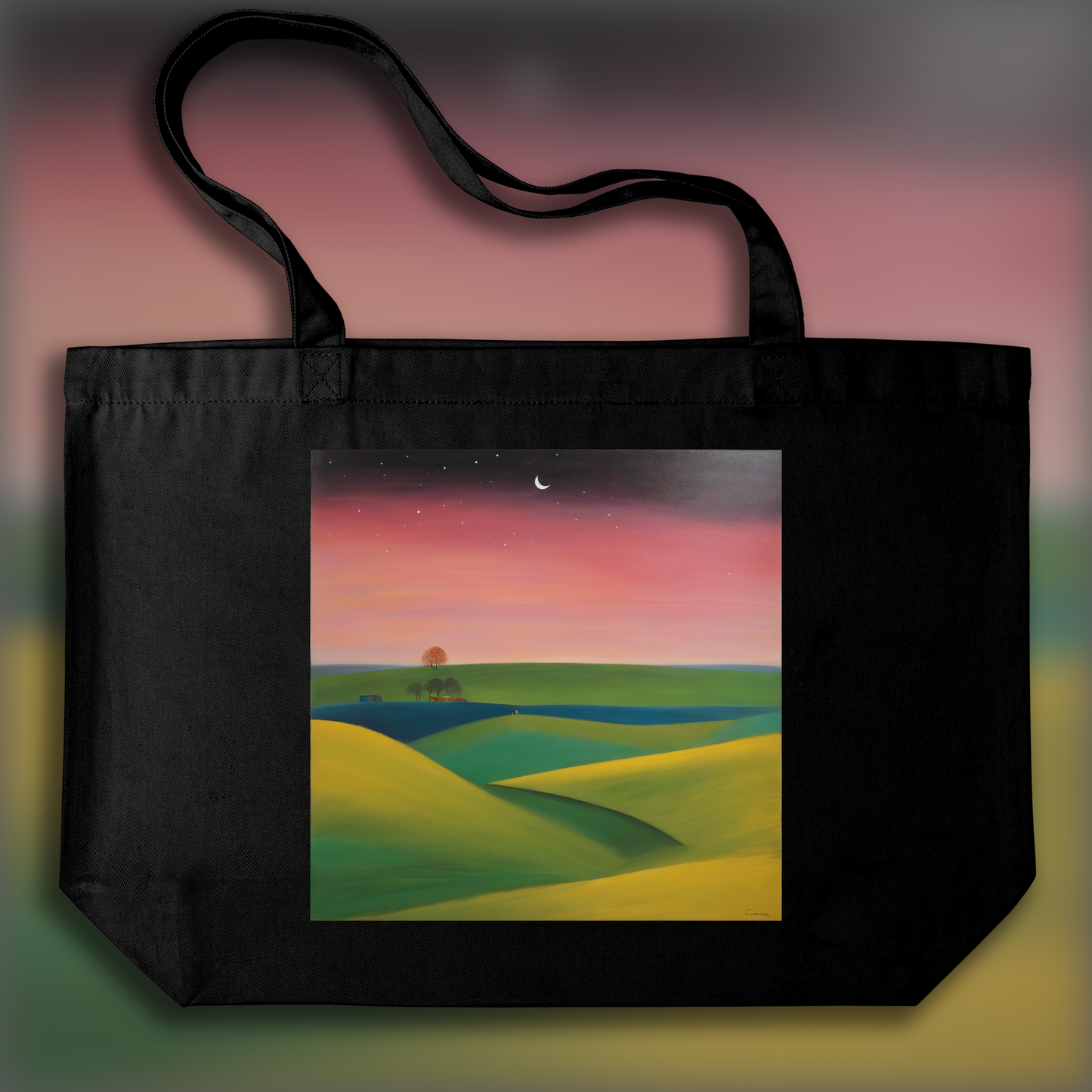 Tote bag - Scottish Abstract Expressionism Painting, Pilate - 3650724885