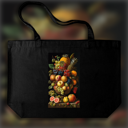 Tote bag - Maniérisme composant des visages à partir d'agencements imaginatifs d'objets, fruits - 784705763