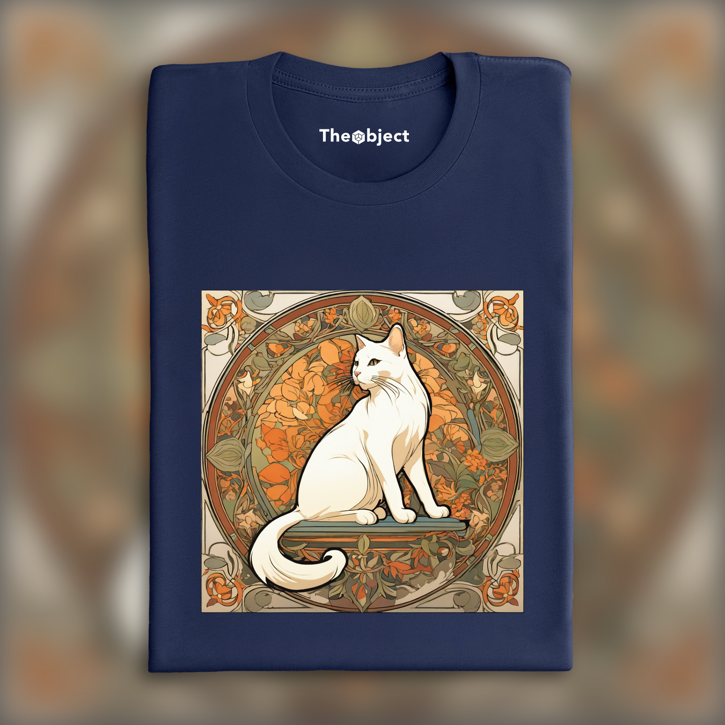 T-Shirt - Enchanting fusion of ornate lines and flowing shapes, Cat - 4003777367