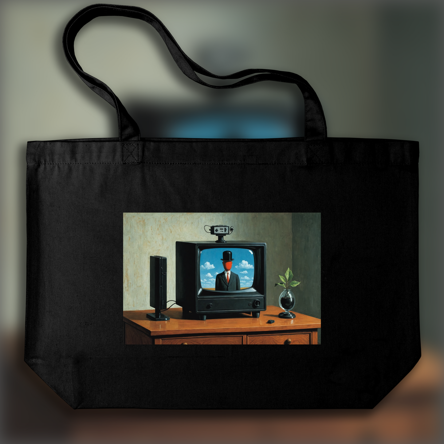 Tote bag - Belgian surrealism, Video game console - 762259642