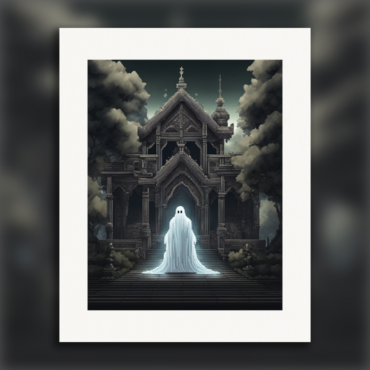 Poster - Pixel art, Ghost - 2889822469