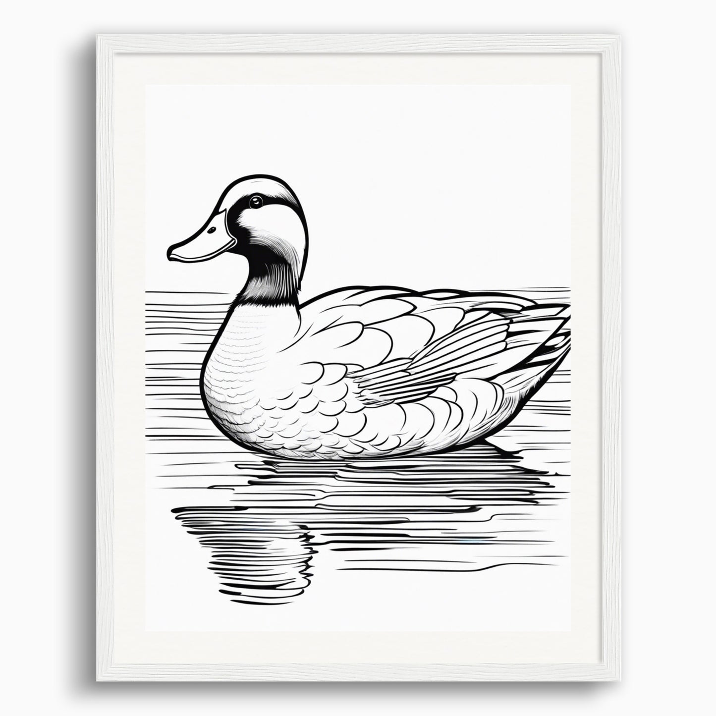 Poster: Coloring page, Duck