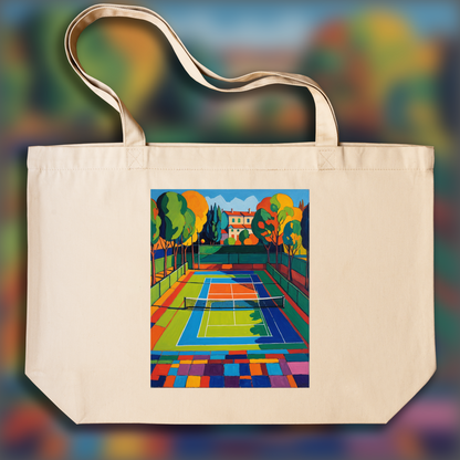 Tote bag - Fauvisme, Court de tennis - 3865502983