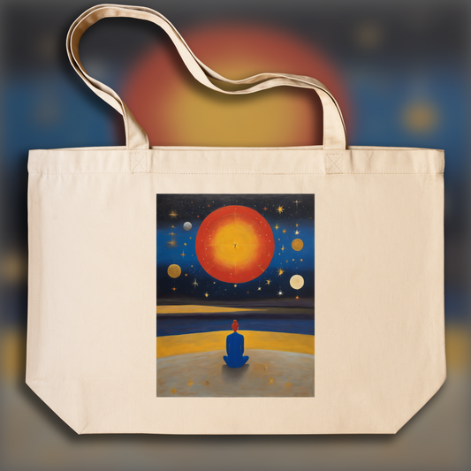 Tote bag - Scottish Abstract Expressionism Painting, Astrology - 1042996643