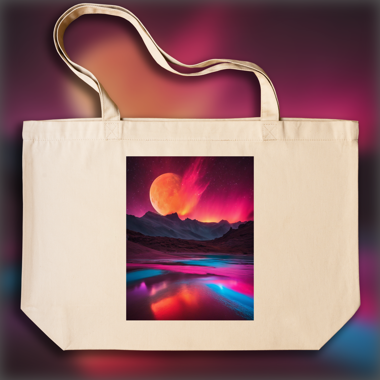 Tote bag - Photolab luminescent neon, Astronomy - 3958866581