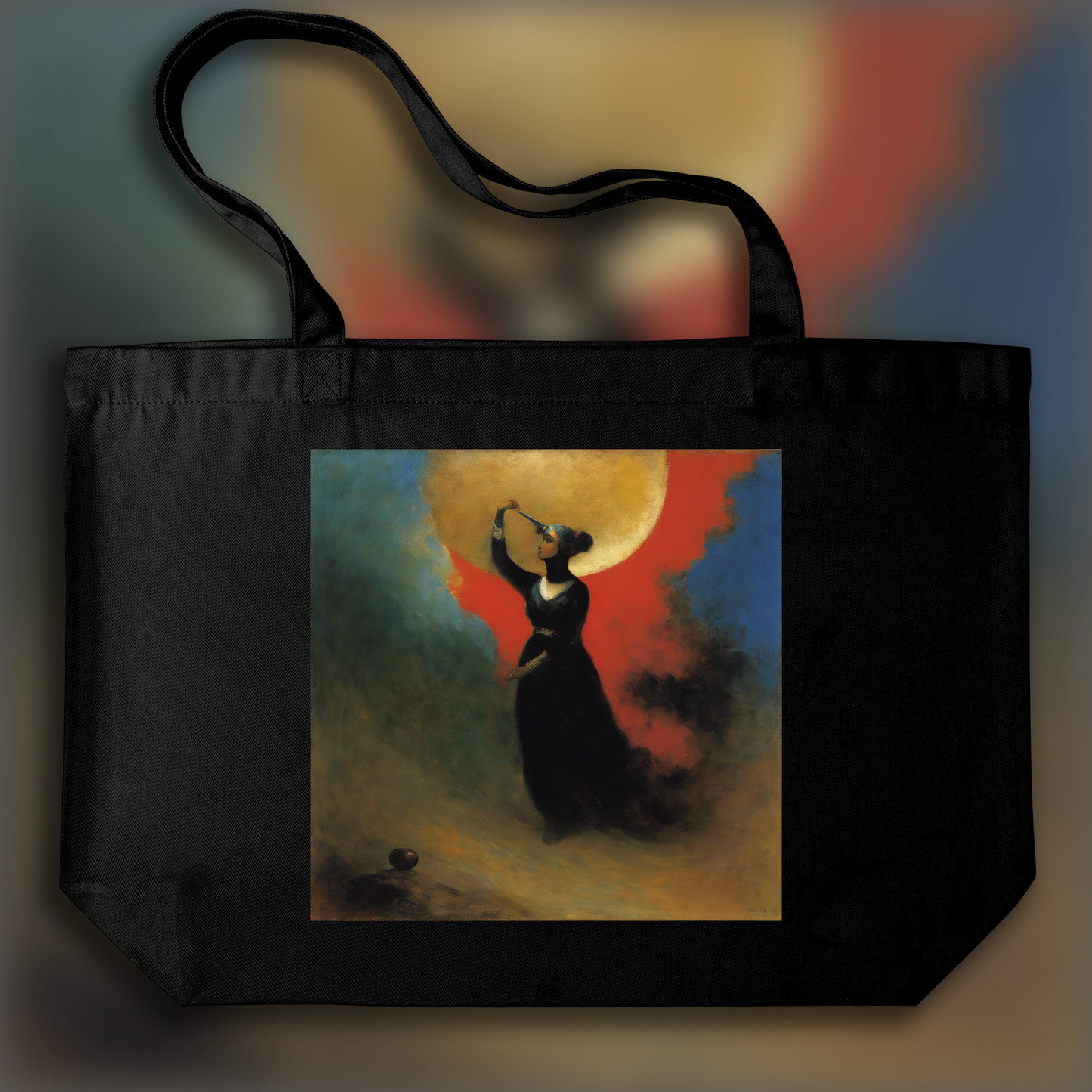 Tote bag - Delacroix  Odilon Redon, Beautiful psycho killer - 2555314581