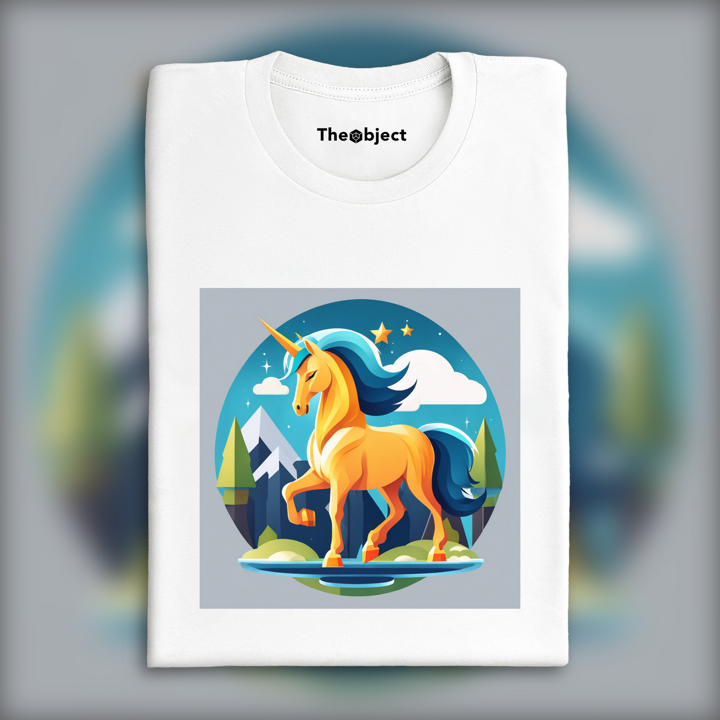 T-Shirt - Icône flat, Licorne - 2807937754