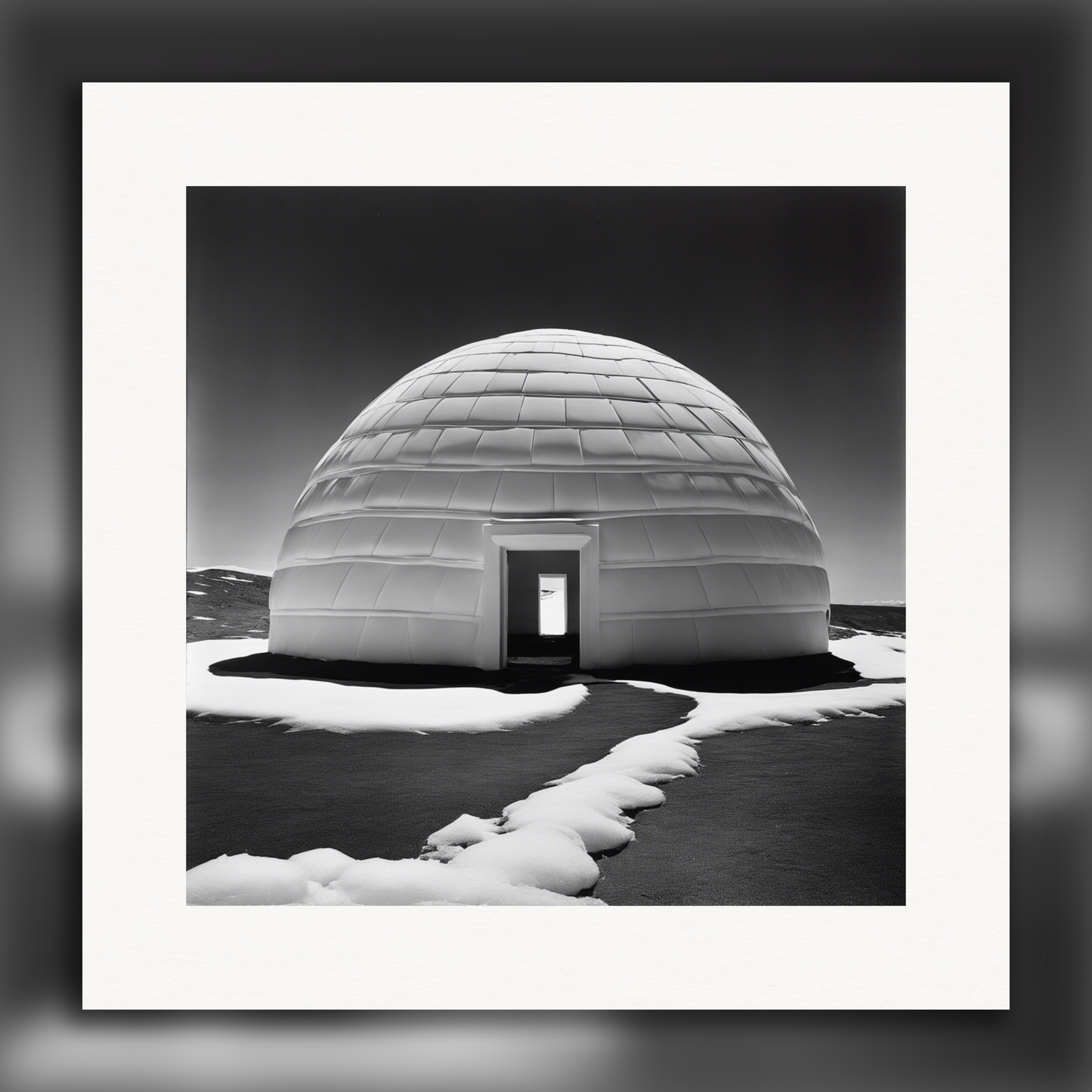 Affiche - Photographie abstraite, nature et motifs géométriques , Igloo - 3704056554