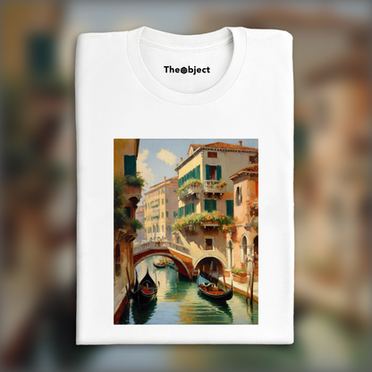 T-Shirt - Scène romantique capturant la beauté et délicatesse des fleurs, Venice - 41768431