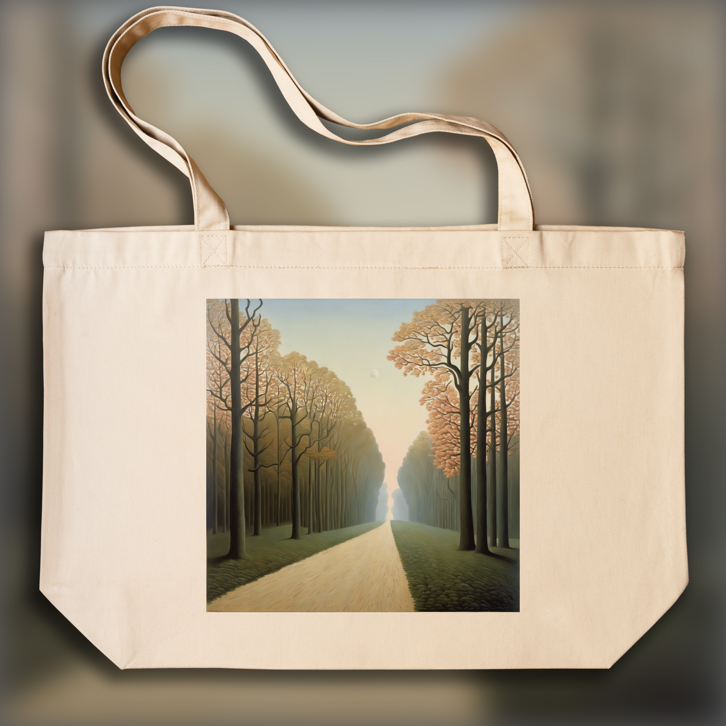 Tote bag - Belgian surrealism, Road - 2815959115