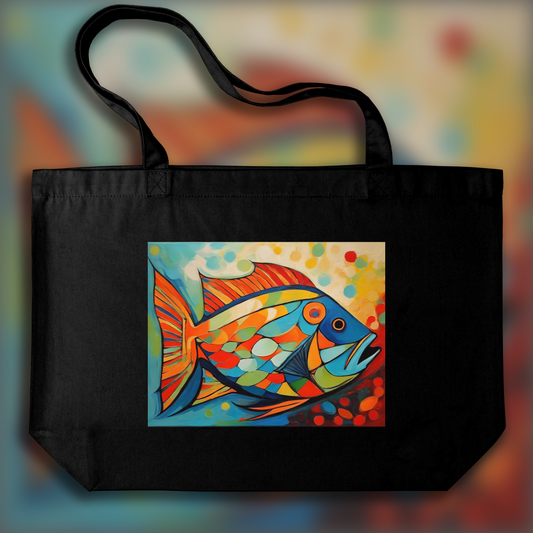 Tote bag - Lyric abstraction, Fish - 971858492